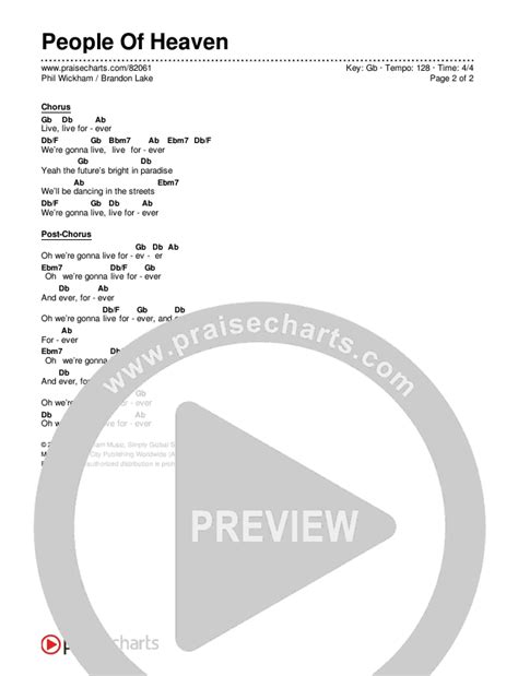 People Of Heaven Chords by Phil Wickham.
